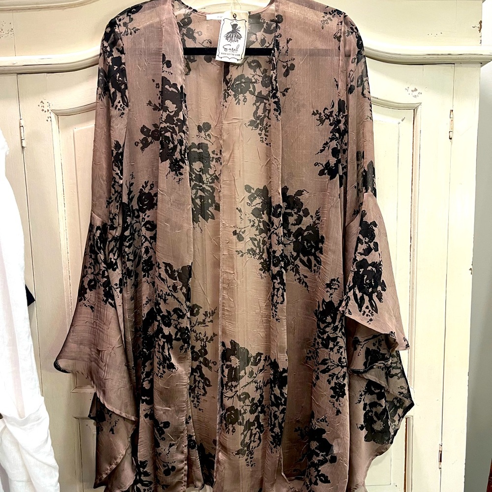 Black and Taupe cardigan